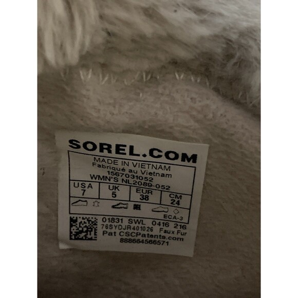 Sorel Boots Womens Size 7 Tivoli II Gray Suede Faux Fur Waterproof Snow - Picture 13 of 13